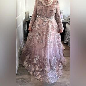 Beautiful modest evening dress